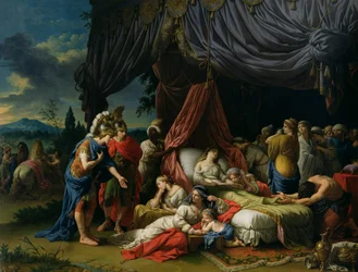 De dood van de vrouw van Darius III (399-330 v.Chr.) 1785